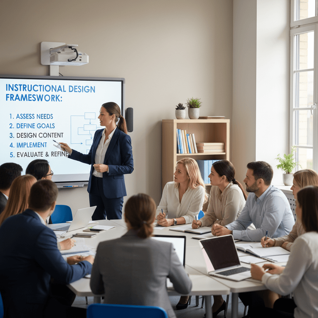 Professional development workshop with educators and consultant